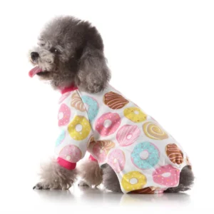 Plaid Dog Clothes Cat Dog Pajamas Daisy Pattern Tshirt Long Sleeve 4-Legs Jumpsuit Pyjamas Overalls For Small Dogs Chihuahua XXL 1