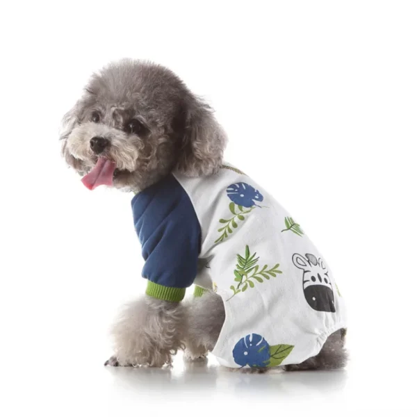 Plaid Dog Clothes Cat Dog Pajamas Daisy Pattern Tshirt Long Sleeve 4-Legs Jumpsuit Pyjamas Overalls For Small Dogs Chihuahua XXL 3