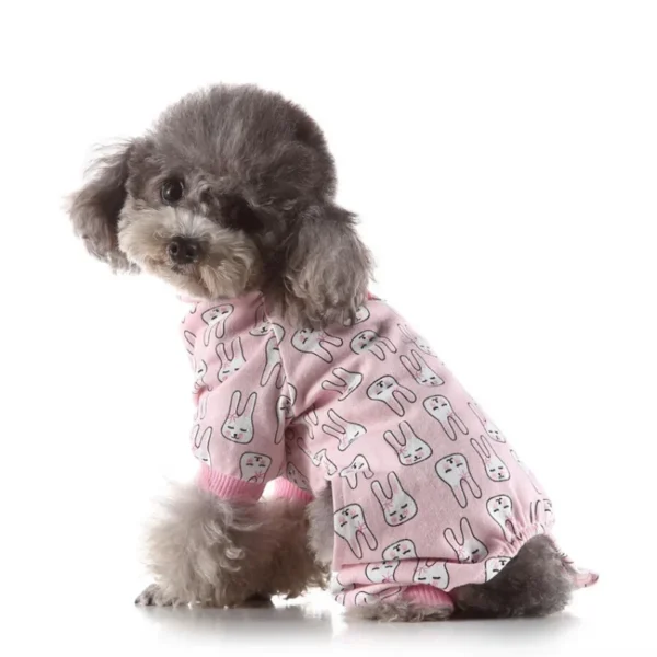 Plaid Dog Clothes Cat Dog Pajamas Daisy Pattern Tshirt Long Sleeve 4-Legs Jumpsuit Pyjamas Overalls For Small Dogs Chihuahua XXL 5