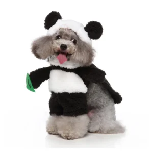 Cosplay pet supplies panda standing costume funny dog clothing standing costume panda style dressed as pet panda 1